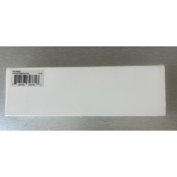 Palmero Ariosto Ballpoint Pen Fine Point 1 mm Silver Color New In Gift Box - Picture 9 of 9